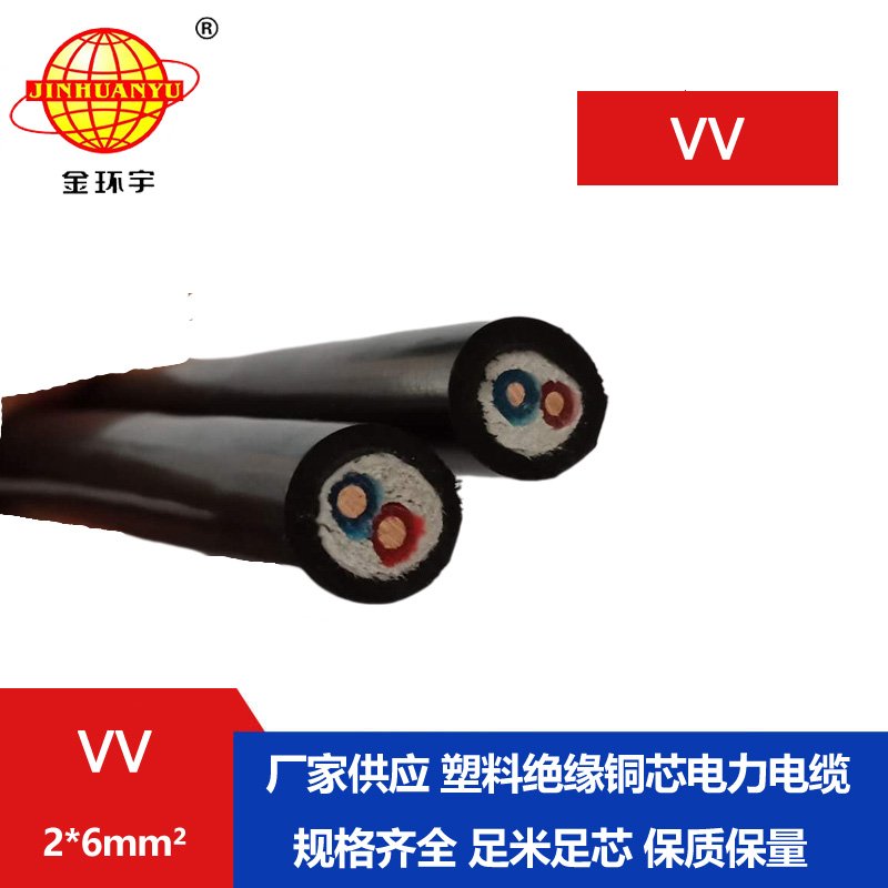 金環(huán)宇電線電纜 VV 2*6平